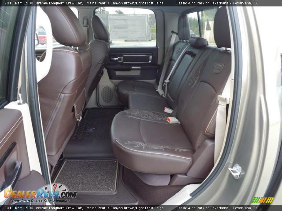 Rear Seat of 2013 Ram 1500 Laramie Longhorn Crew Cab Photo #28