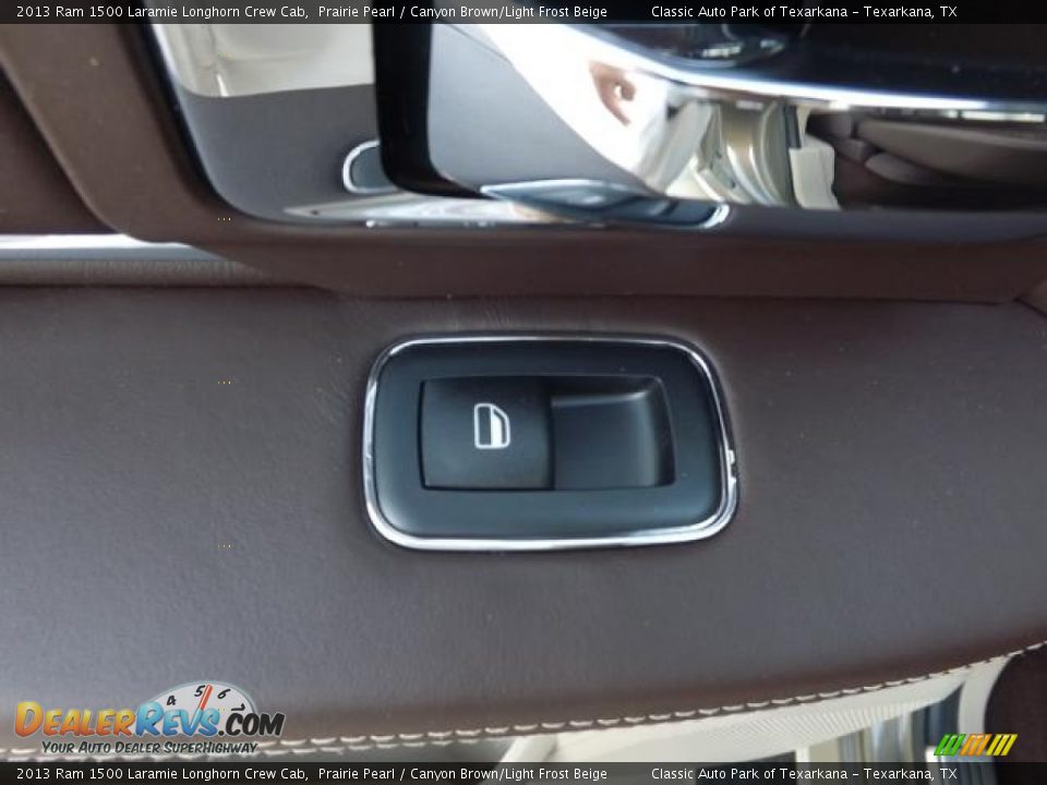 2013 Ram 1500 Laramie Longhorn Crew Cab Prairie Pearl / Canyon Brown/Light Frost Beige Photo #32