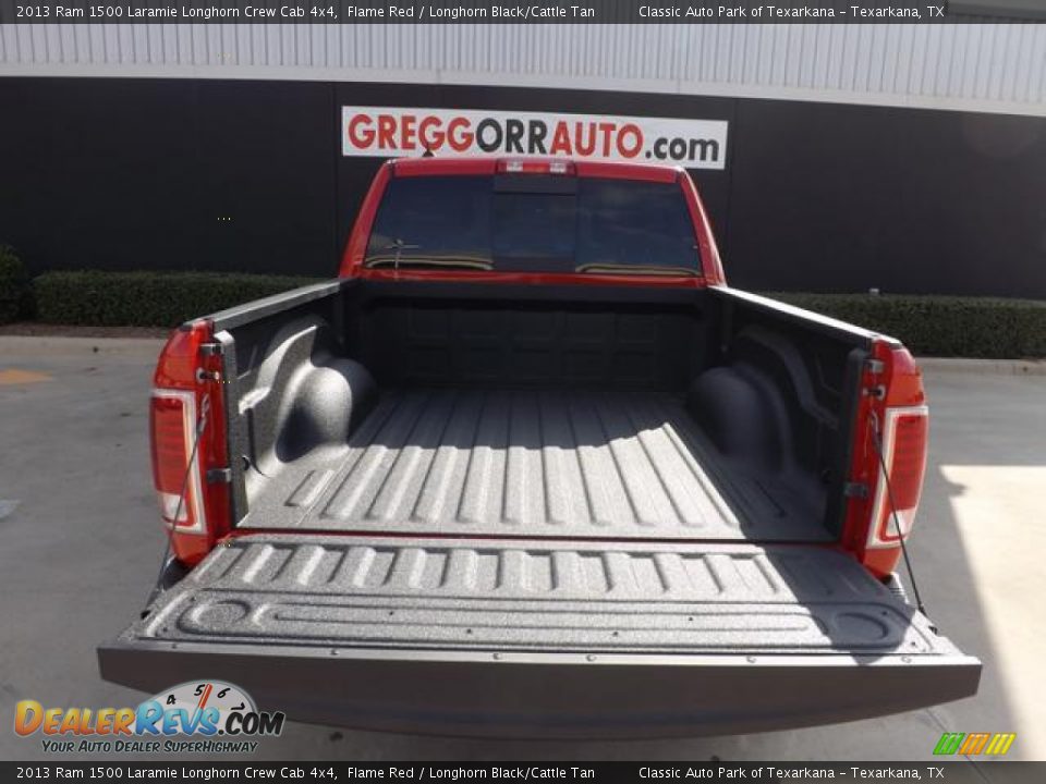 2013 Ram 1500 Laramie Longhorn Crew Cab 4x4 Flame Red / Longhorn Black/Cattle Tan Photo #10