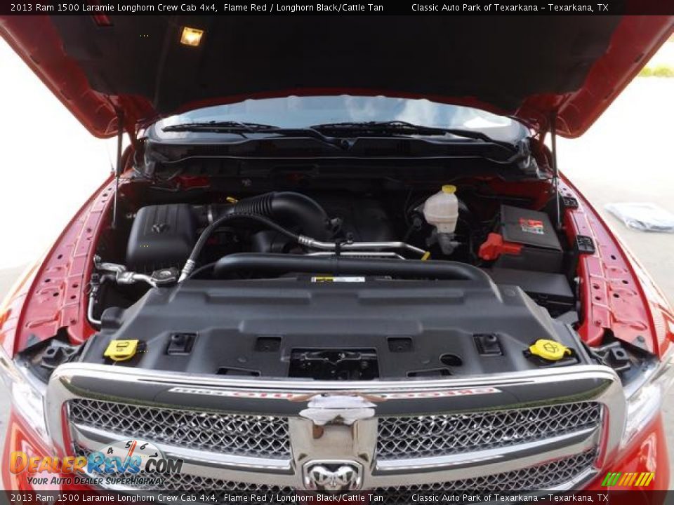 2013 Ram 1500 Laramie Longhorn Crew Cab 4x4 Flame Red / Longhorn Black/Cattle Tan Photo #11