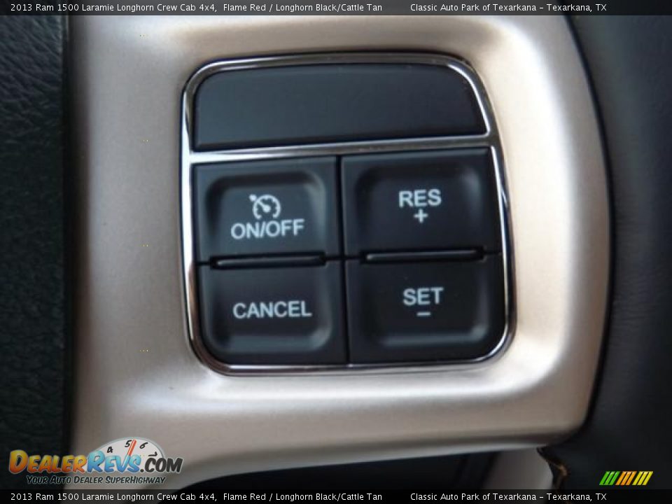 2013 Ram 1500 Laramie Longhorn Crew Cab 4x4 Flame Red / Longhorn Black/Cattle Tan Photo #17