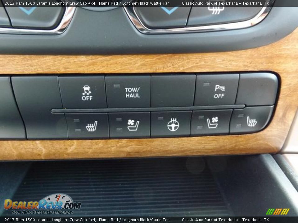 2013 Ram 1500 Laramie Longhorn Crew Cab 4x4 Flame Red / Longhorn Black/Cattle Tan Photo #23