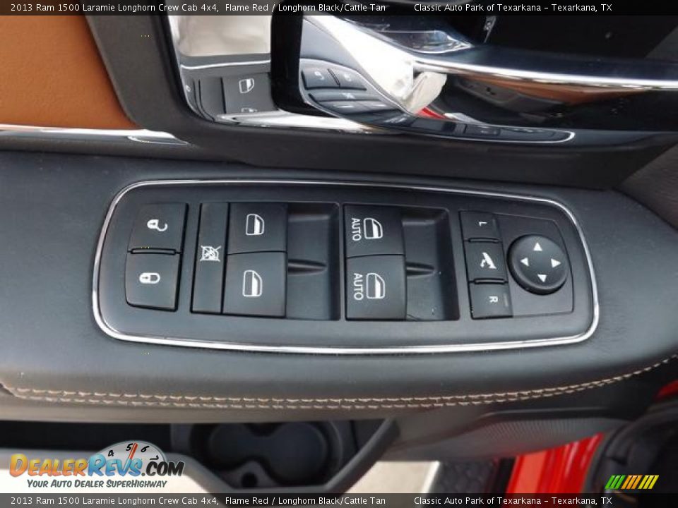 2013 Ram 1500 Laramie Longhorn Crew Cab 4x4 Flame Red / Longhorn Black/Cattle Tan Photo #31