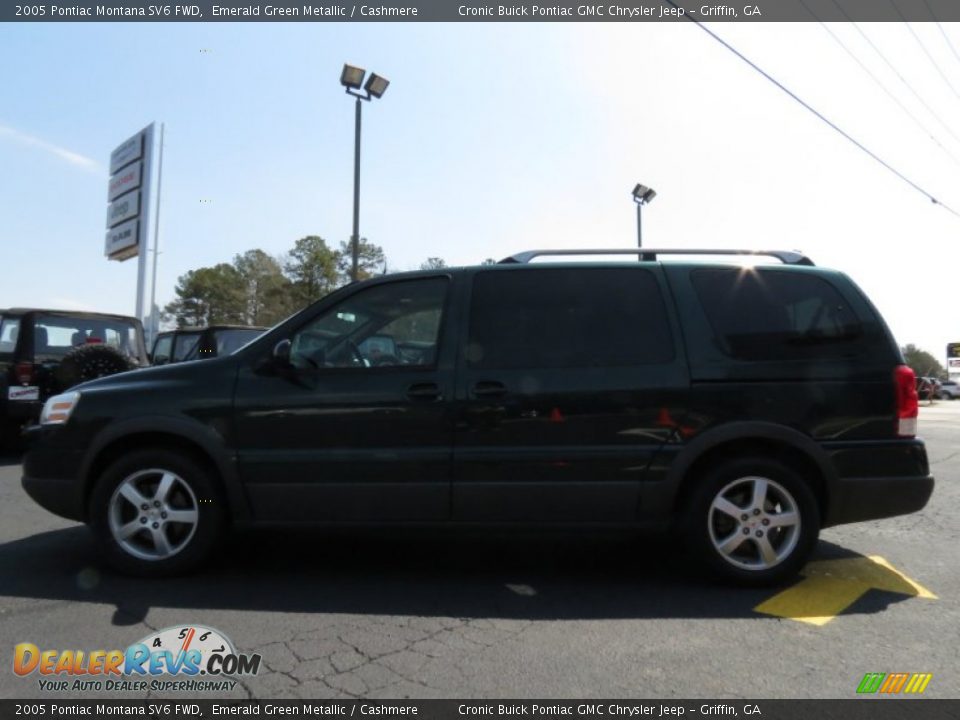 2005 Pontiac Montana SV6 FWD Emerald Green Metallic / Cashmere Photo #4