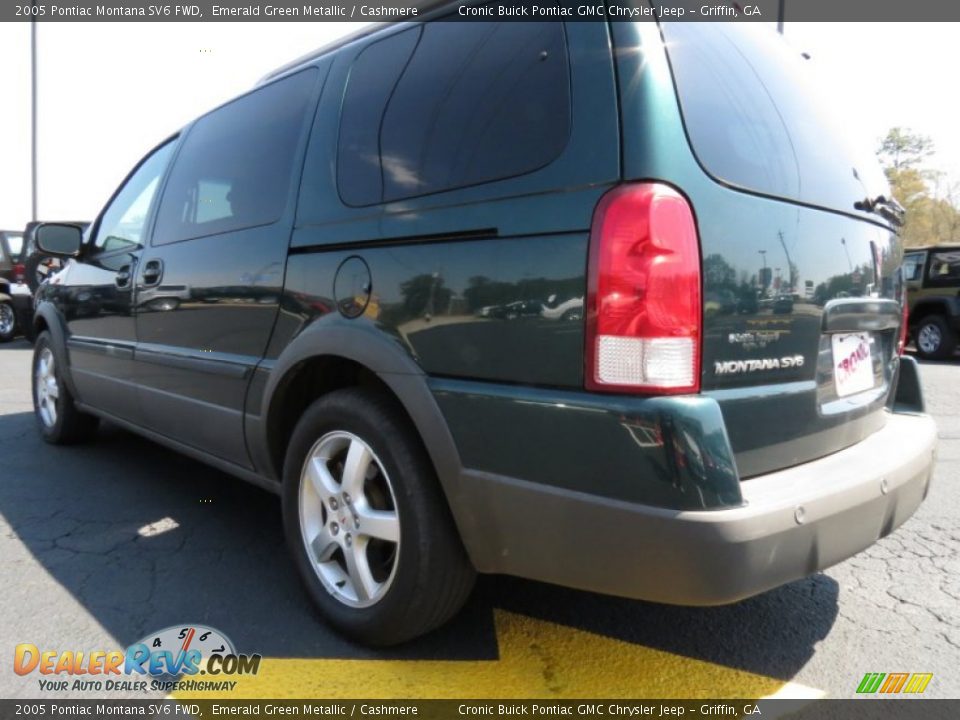 2005 Pontiac Montana SV6 FWD Emerald Green Metallic / Cashmere Photo #5