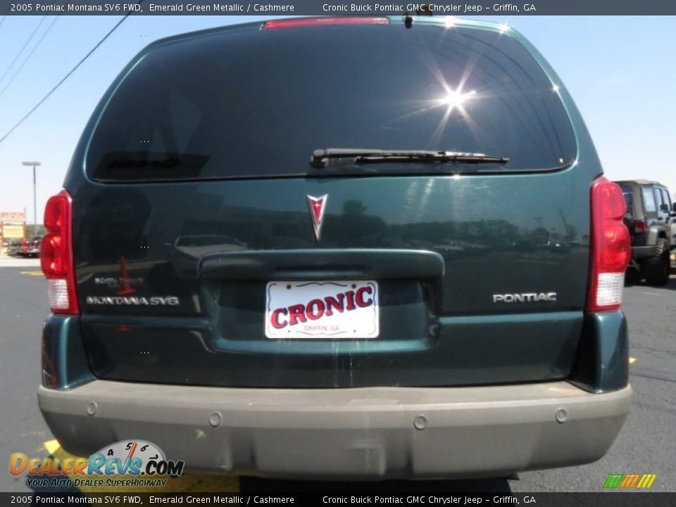 2005 Pontiac Montana SV6 FWD Emerald Green Metallic / Cashmere Photo #6