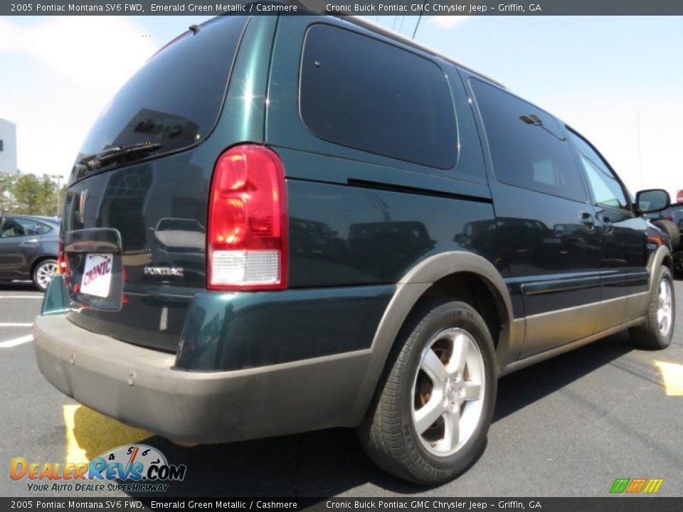 2005 Pontiac Montana SV6 FWD Emerald Green Metallic / Cashmere Photo #7