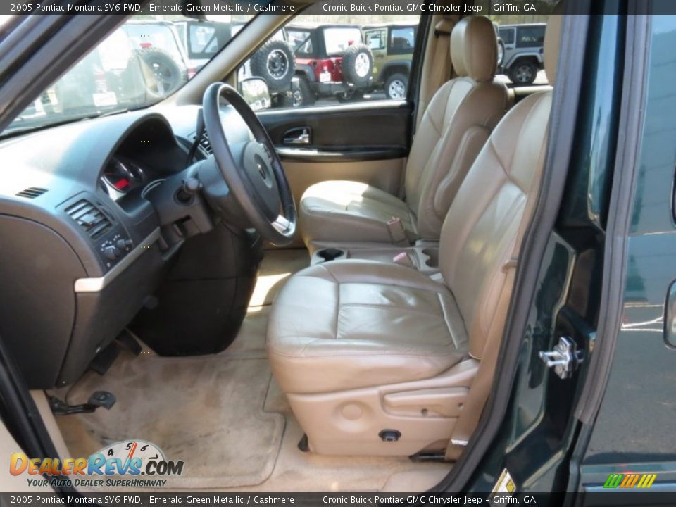 2005 Pontiac Montana SV6 FWD Emerald Green Metallic / Cashmere Photo #10