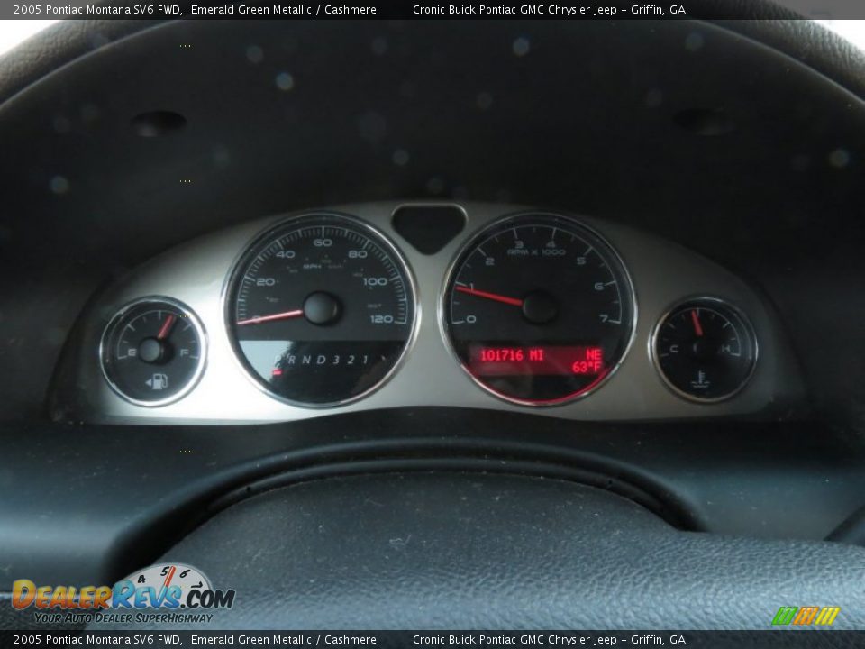 2005 Pontiac Montana SV6 FWD Emerald Green Metallic / Cashmere Photo #21