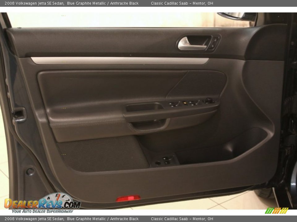 2008 Volkswagen Jetta SE Sedan Blue Graphite Metallic / Anthracite Black Photo #4