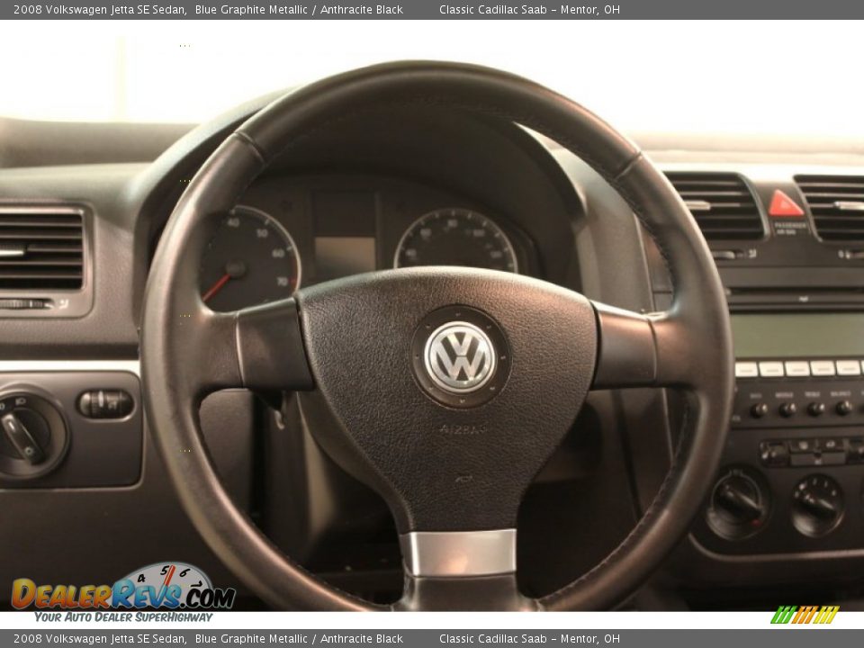 2008 Volkswagen Jetta SE Sedan Blue Graphite Metallic / Anthracite Black Photo #7