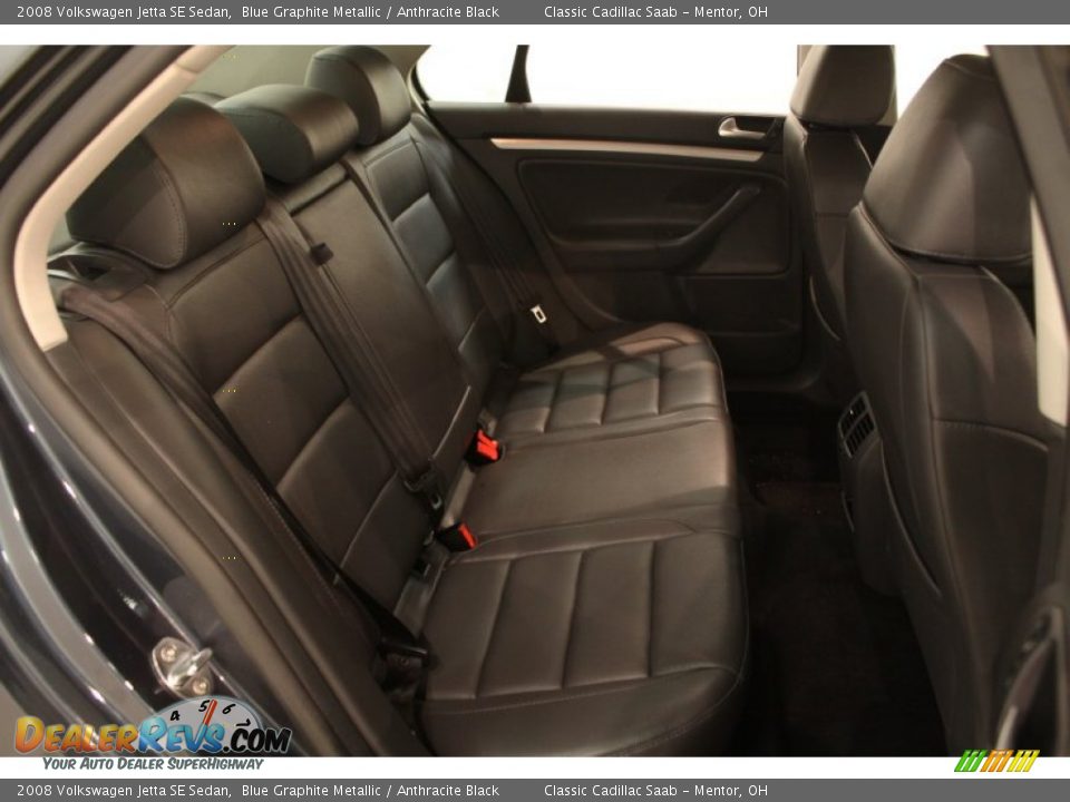 2008 Volkswagen Jetta SE Sedan Blue Graphite Metallic / Anthracite Black Photo #13