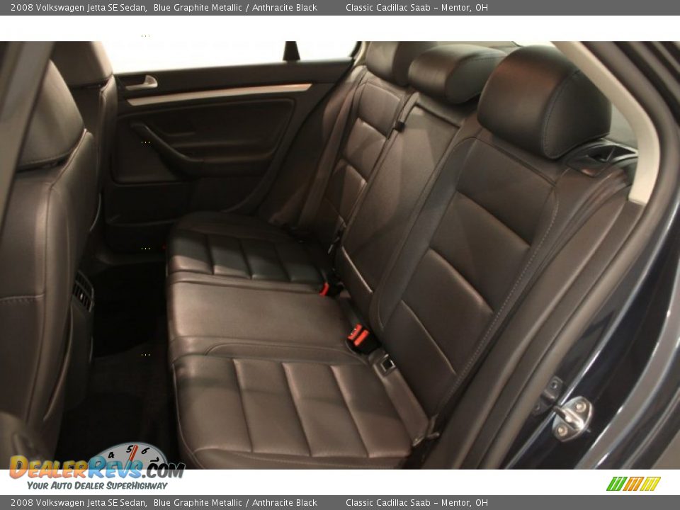 2008 Volkswagen Jetta SE Sedan Blue Graphite Metallic / Anthracite Black Photo #14