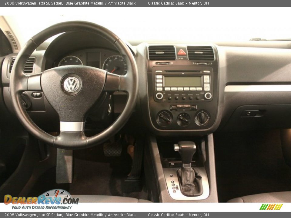 2008 Volkswagen Jetta SE Sedan Blue Graphite Metallic / Anthracite Black Photo #16