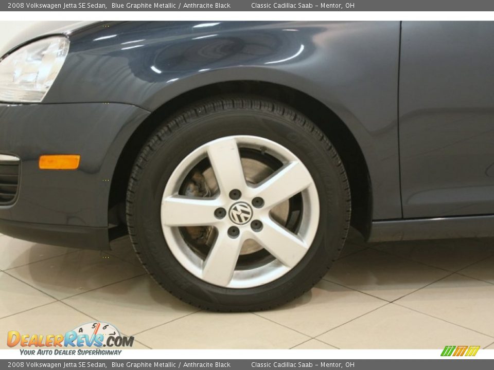 2008 Volkswagen Jetta SE Sedan Blue Graphite Metallic / Anthracite Black Photo #19