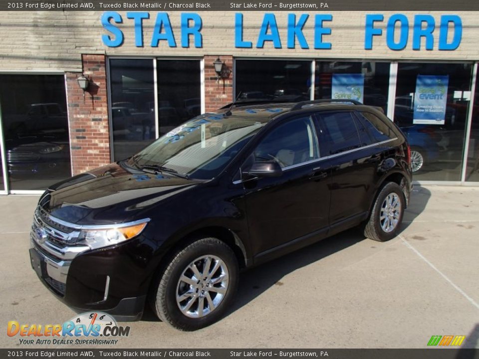 2013 Ford Edge Limited AWD Tuxedo Black Metallic / Charcoal Black Photo #1