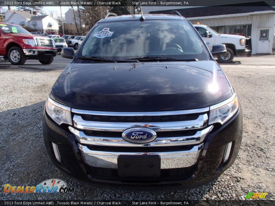 2013 Ford Edge Limited AWD Tuxedo Black Metallic / Charcoal Black Photo #2