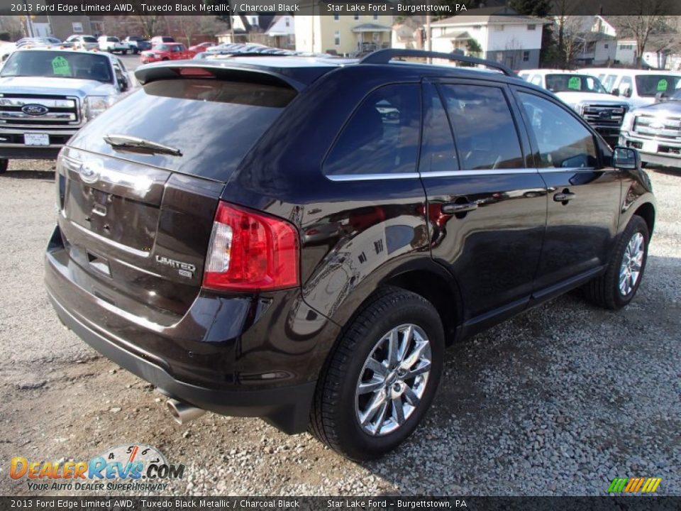 2013 Ford Edge Limited AWD Tuxedo Black Metallic / Charcoal Black Photo #4