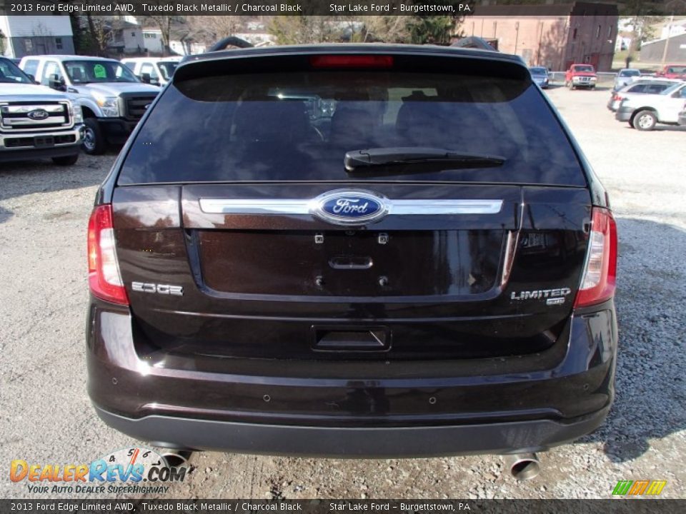 2013 Ford Edge Limited AWD Tuxedo Black Metallic / Charcoal Black Photo #5