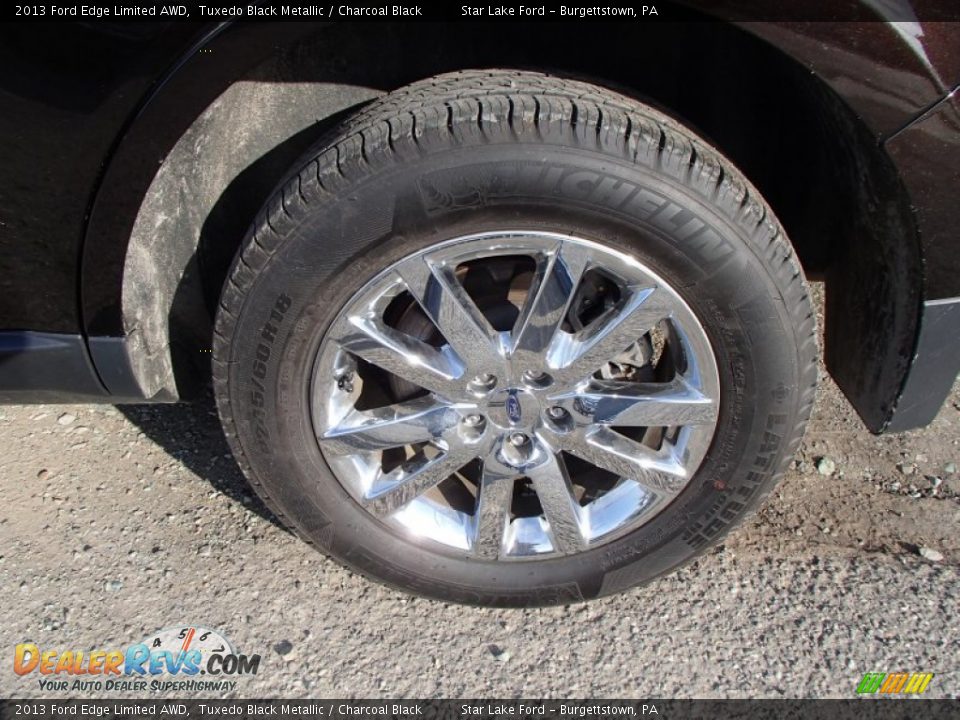 2013 Ford Edge Limited AWD Tuxedo Black Metallic / Charcoal Black Photo #7