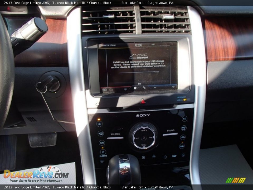 2013 Ford Edge Limited AWD Tuxedo Black Metallic / Charcoal Black Photo #11