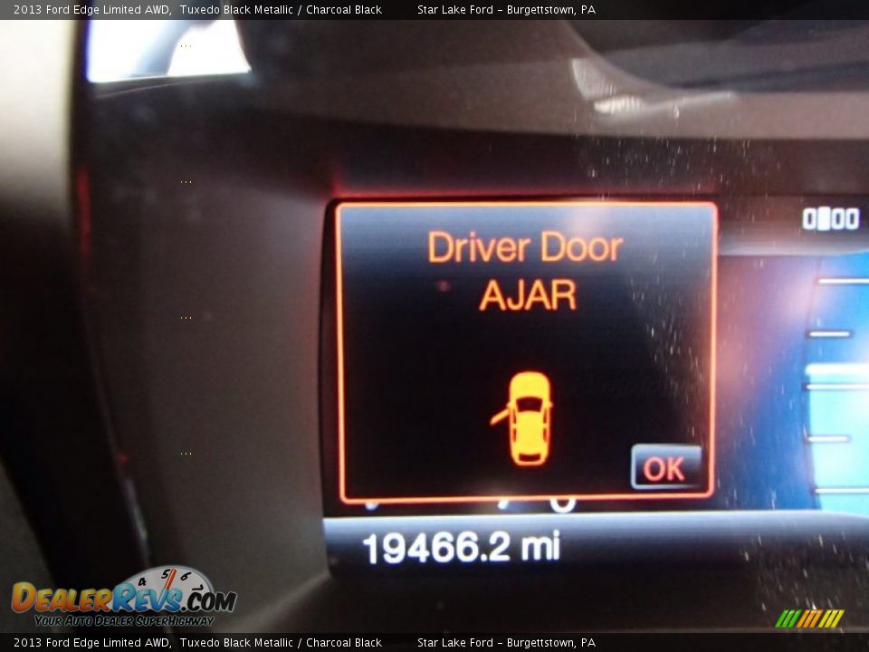 2013 Ford Edge Limited AWD Tuxedo Black Metallic / Charcoal Black Photo #14