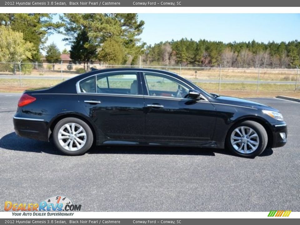 Black Noir Pearl 2012 Hyundai Genesis 3.8 Sedan Photo #4
