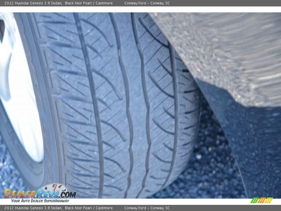 2012 Hyundai Genesis 3.8 Sedan Black Noir Pearl / Cashmere Photo #10