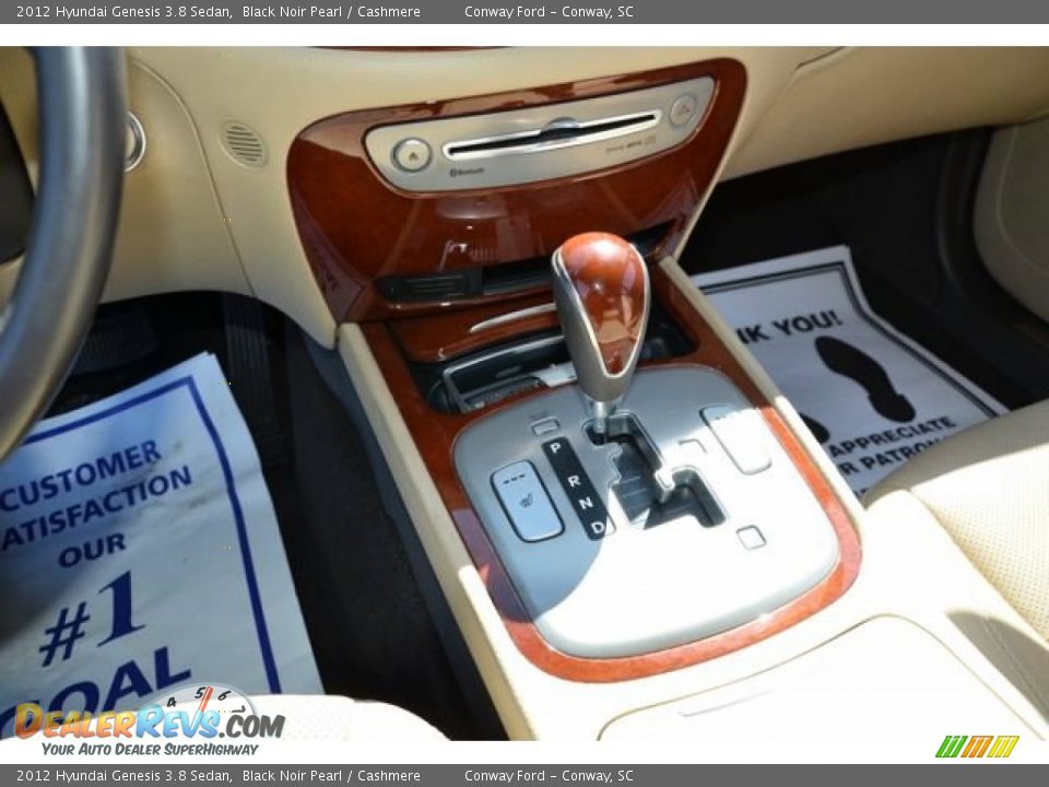 2012 Hyundai Genesis 3.8 Sedan Black Noir Pearl / Cashmere Photo #31