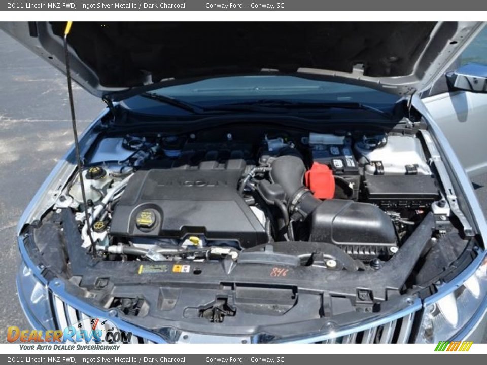 2011 Lincoln MKZ FWD Ingot Silver Metallic / Dark Charcoal Photo #19