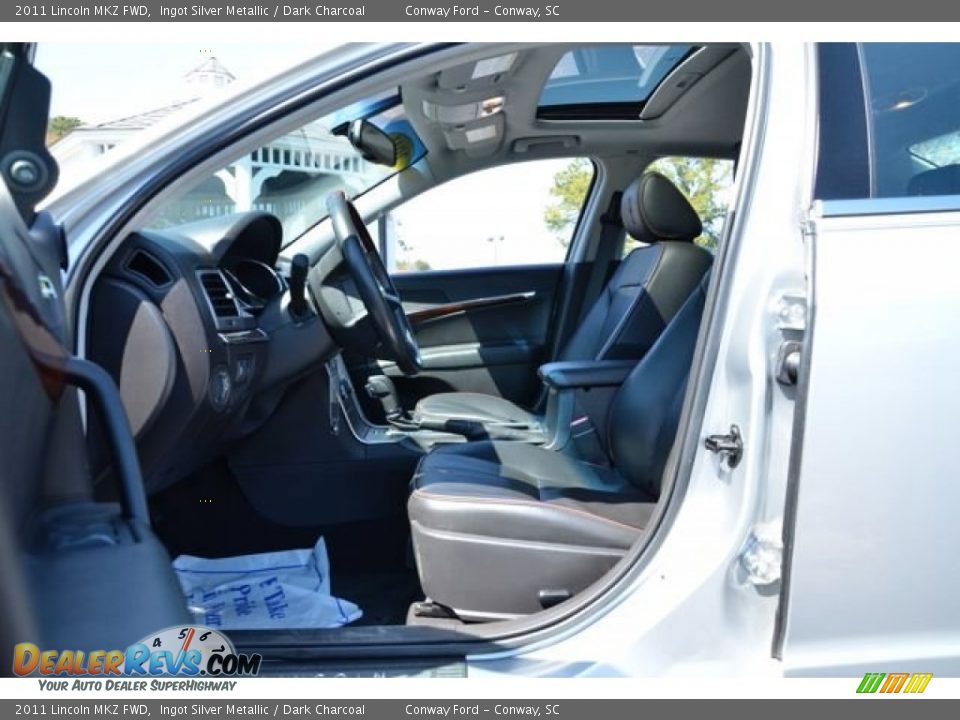 2011 Lincoln MKZ FWD Ingot Silver Metallic / Dark Charcoal Photo #20