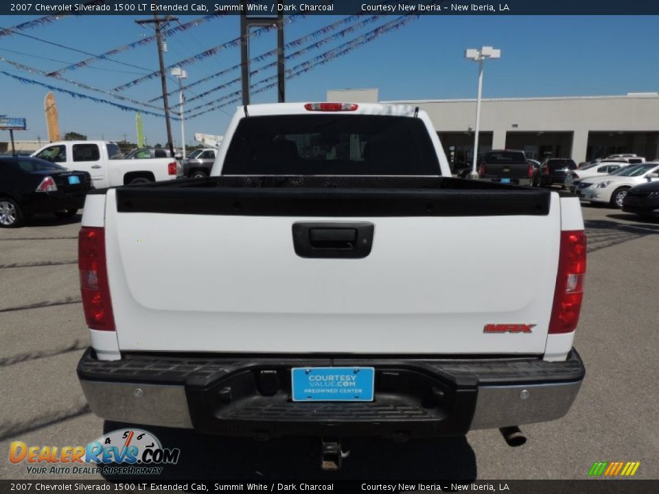 2007 Chevrolet Silverado 1500 LT Extended Cab Summit White / Dark Charcoal Photo #3