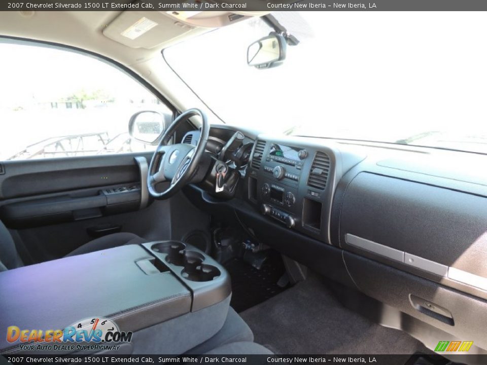 2007 Chevrolet Silverado 1500 LT Extended Cab Summit White / Dark Charcoal Photo #6