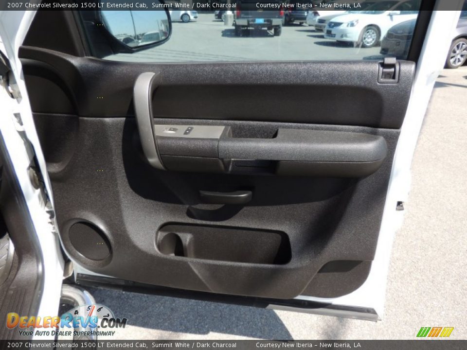 2007 Chevrolet Silverado 1500 LT Extended Cab Summit White / Dark Charcoal Photo #7