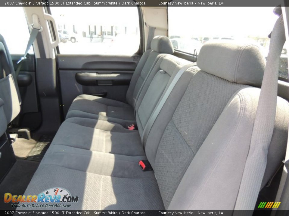 2007 Chevrolet Silverado 1500 LT Extended Cab Summit White / Dark Charcoal Photo #10