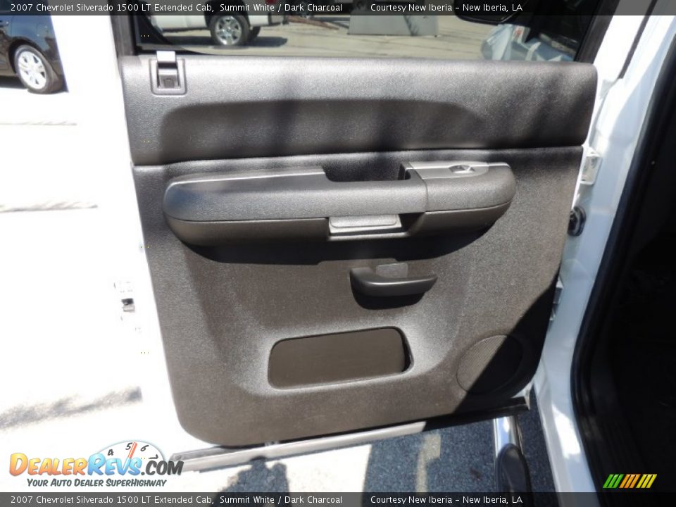 2007 Chevrolet Silverado 1500 LT Extended Cab Summit White / Dark Charcoal Photo #11