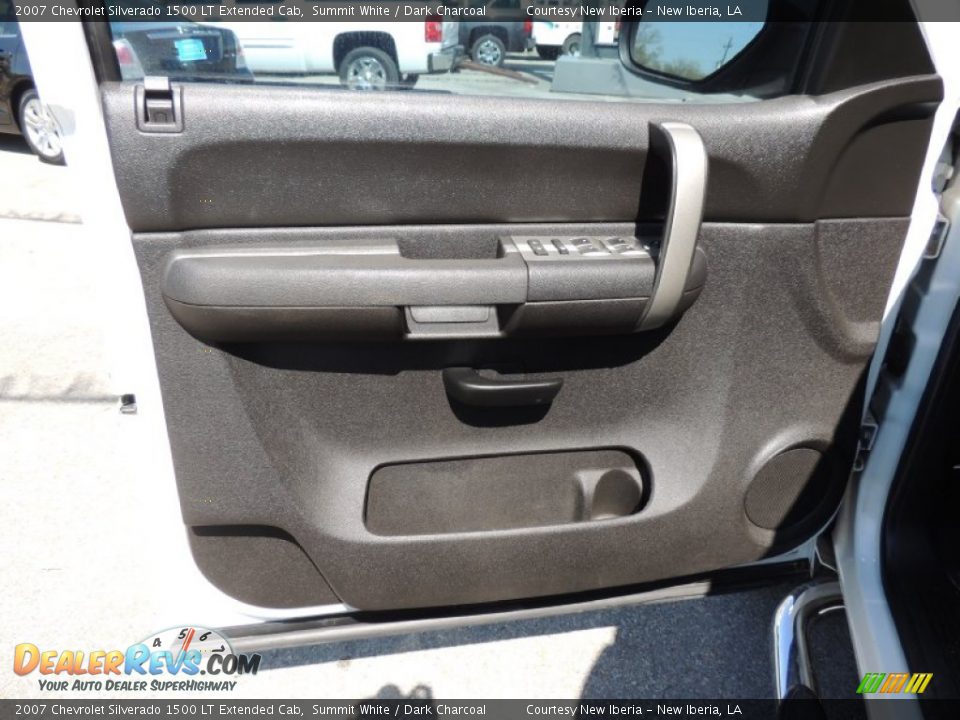 2007 Chevrolet Silverado 1500 LT Extended Cab Summit White / Dark Charcoal Photo #13