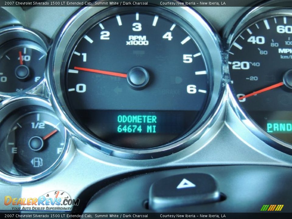 2007 Chevrolet Silverado 1500 LT Extended Cab Summit White / Dark Charcoal Photo #16