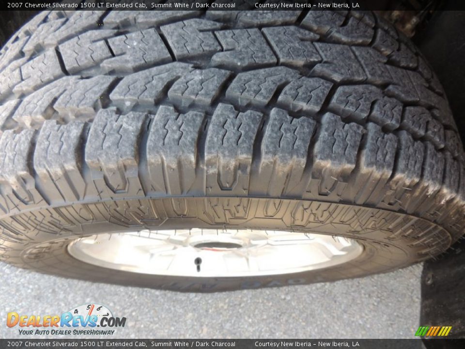 2007 Chevrolet Silverado 1500 LT Extended Cab Summit White / Dark Charcoal Photo #23