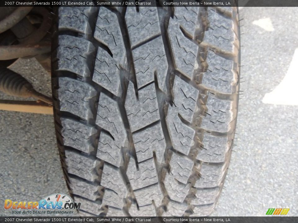 2007 Chevrolet Silverado 1500 LT Extended Cab Summit White / Dark Charcoal Photo #24