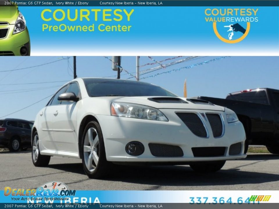 2007 Pontiac G6 GTP Sedan Ivory White / Ebony Photo #1