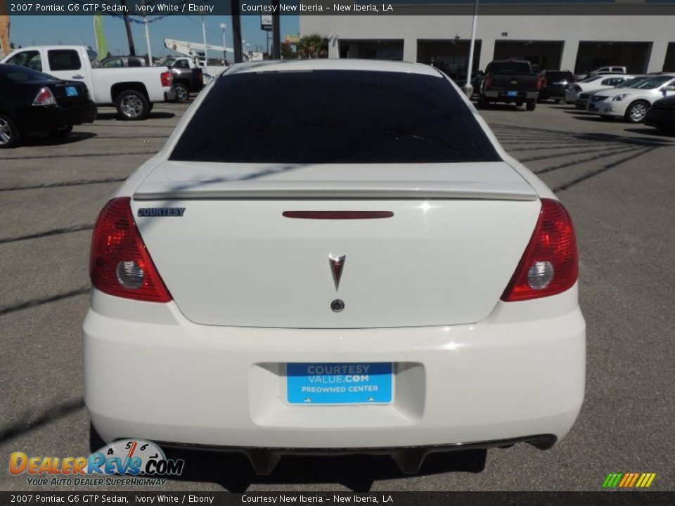 2007 Pontiac G6 GTP Sedan Ivory White / Ebony Photo #3