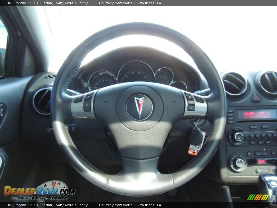 2007 Pontiac G6 GTP Sedan Ivory White / Ebony Photo #15
