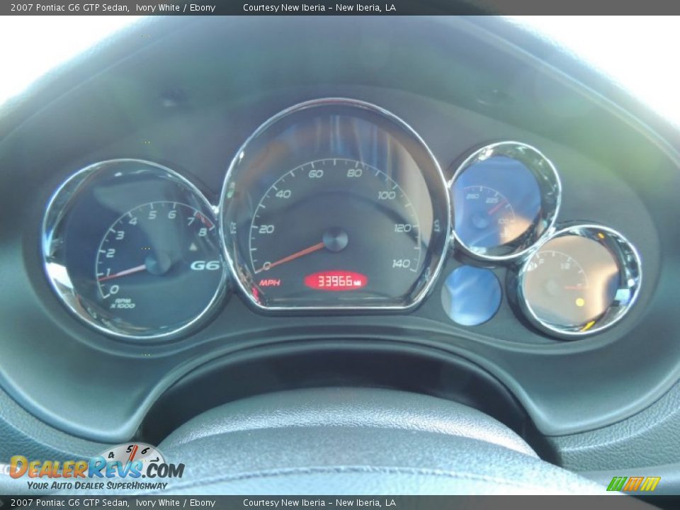 2007 Pontiac G6 GTP Sedan Ivory White / Ebony Photo #16