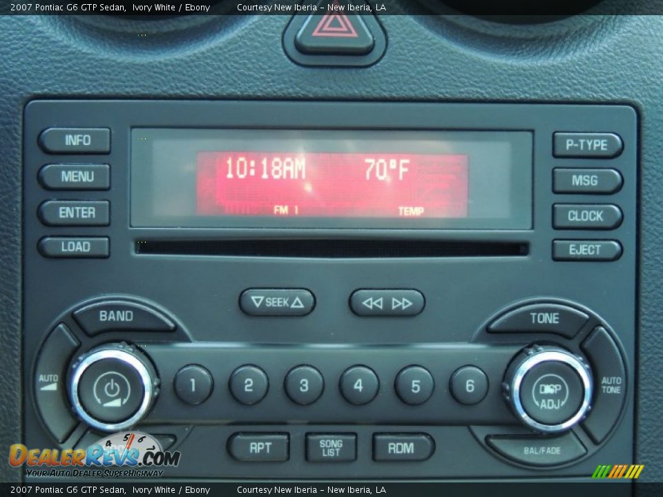 Audio System of 2007 Pontiac G6 GTP Sedan Photo #19