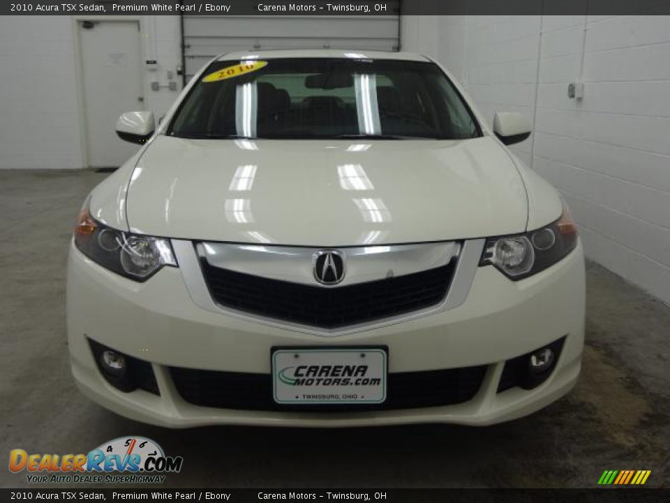 2010 Acura TSX Sedan Premium White Pearl / Ebony Photo #4