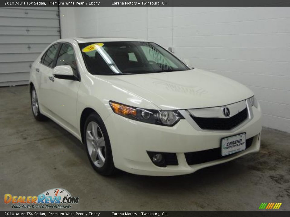2010 Acura TSX Sedan Premium White Pearl / Ebony Photo #6