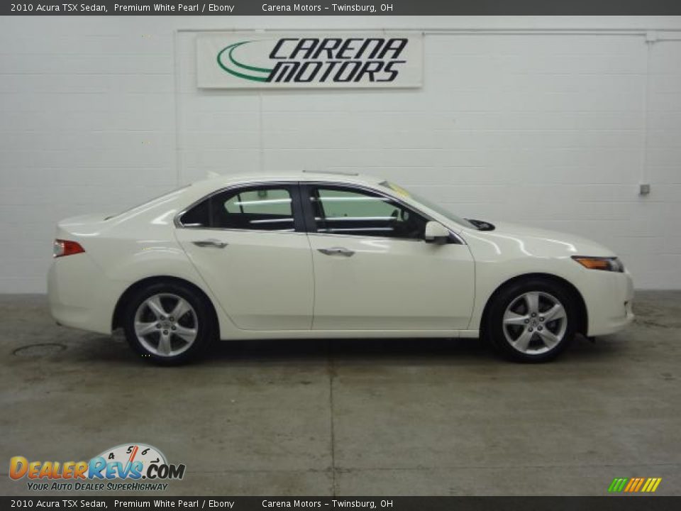 2010 Acura TSX Sedan Premium White Pearl / Ebony Photo #7