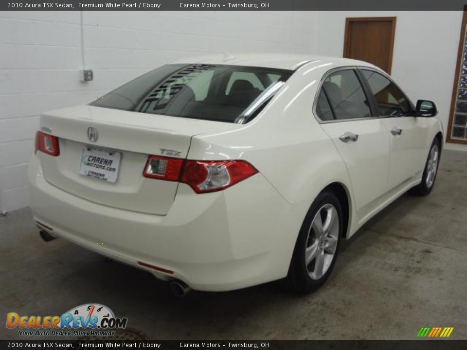 2010 Acura TSX Sedan Premium White Pearl / Ebony Photo #8