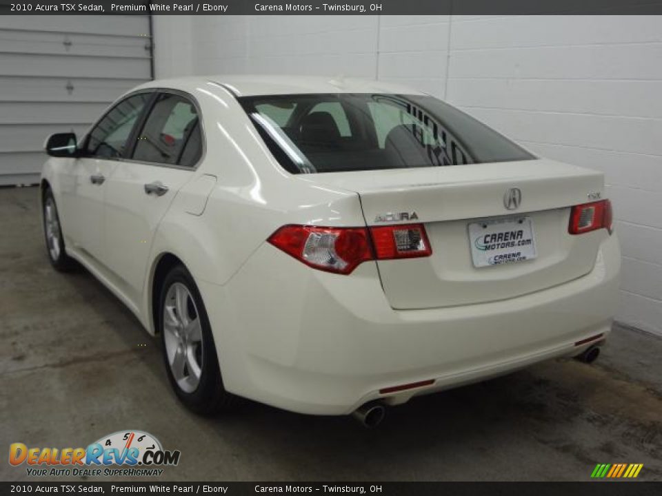 2010 Acura TSX Sedan Premium White Pearl / Ebony Photo #11